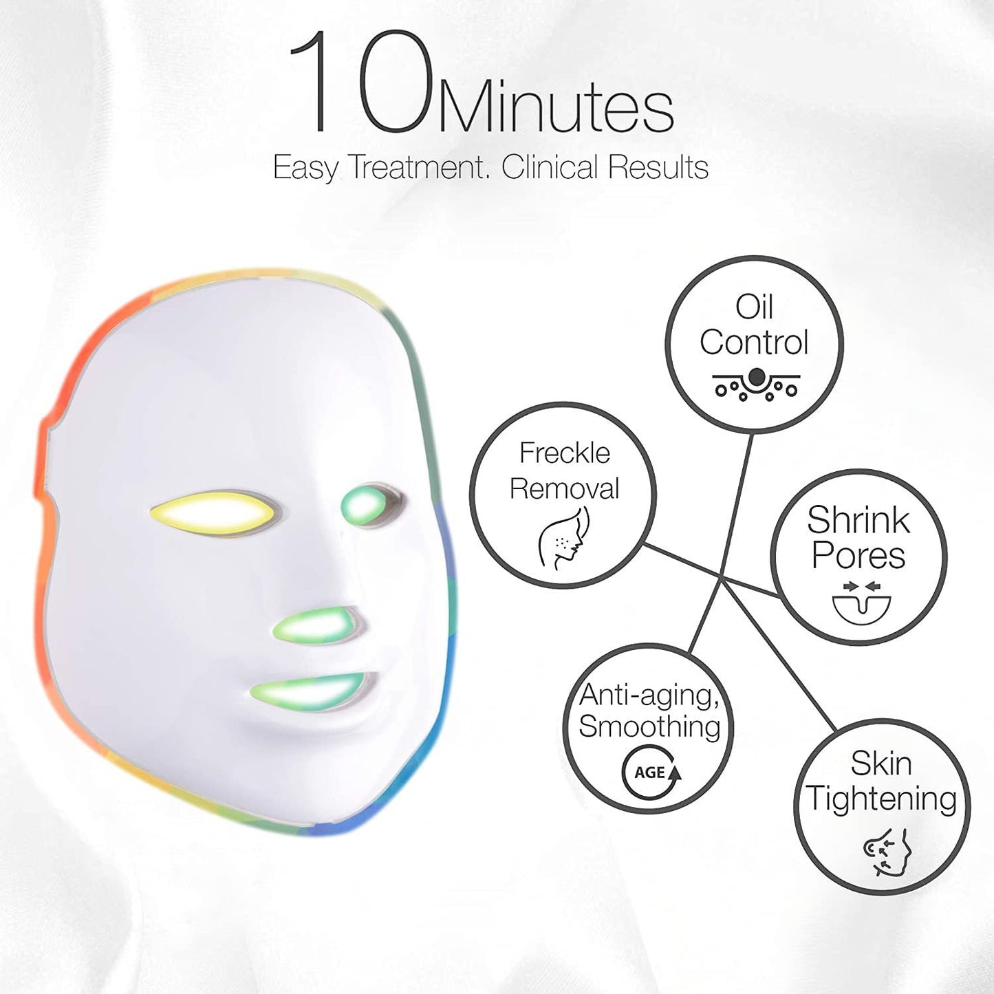 7 Colors LED Facial Mask